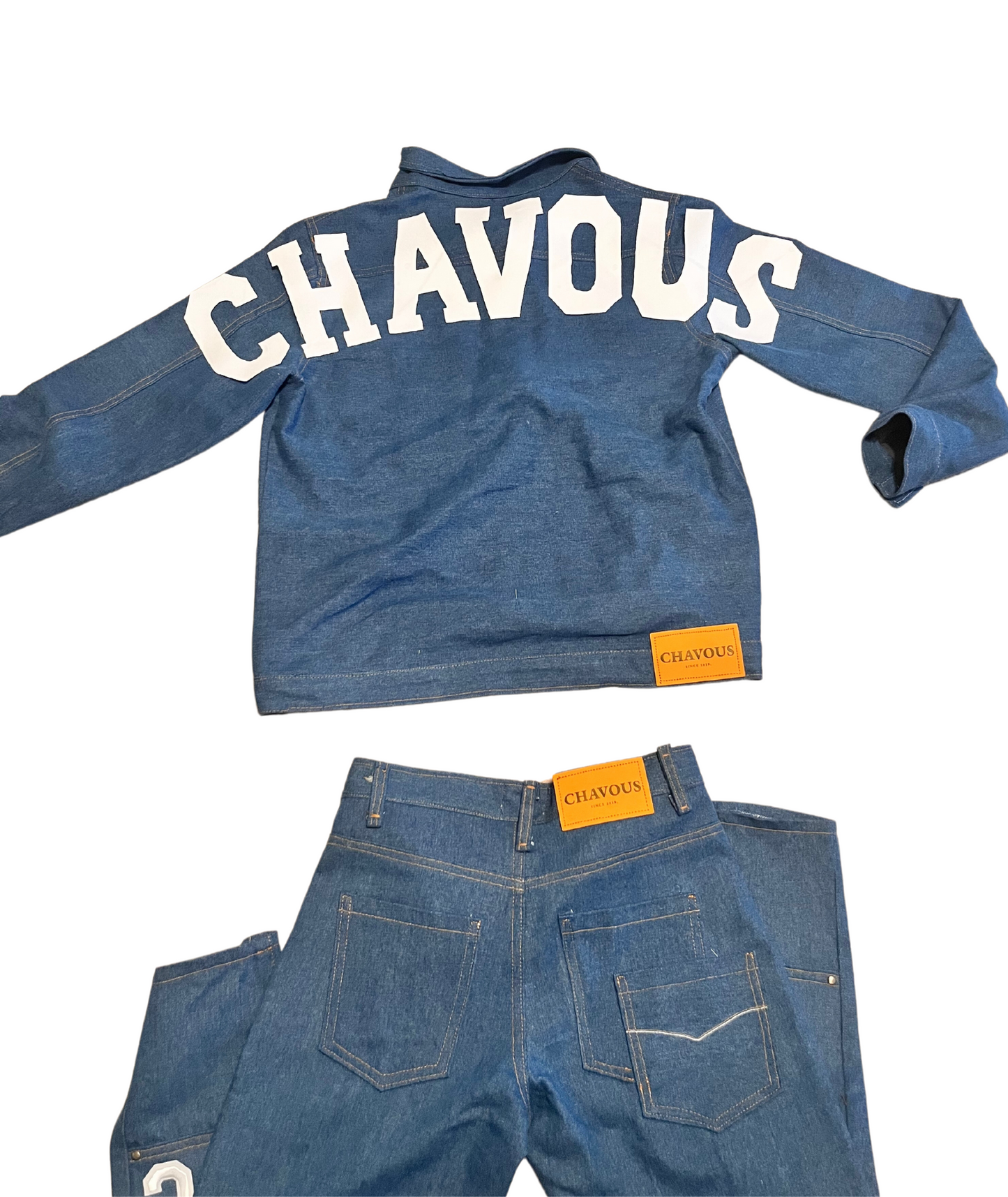 Blue Denim Jacket & Carpenter Pant Set